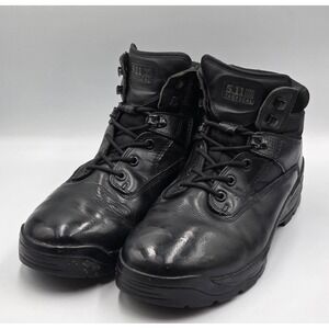 5.11 Tactical A.T.A.C. Men's 6" Black Leathe Side Zip Boots #12018 Size 13